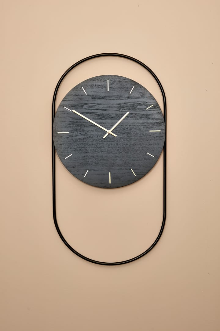 Orologio da parete A-Wall 41x76 cm - Black-brass - Andersen Furniture