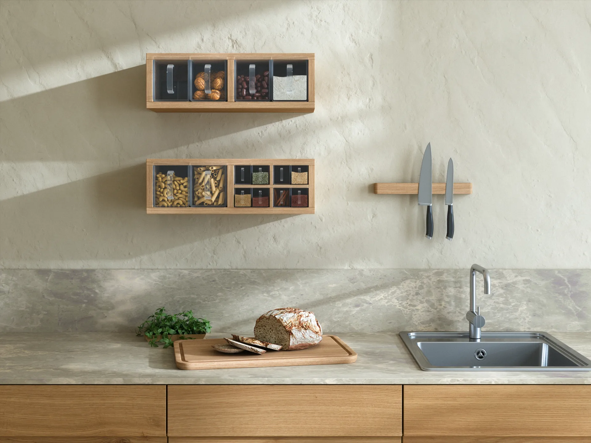 Striscia magnetica Andersen 32 cm, Oak Andersen Furniture