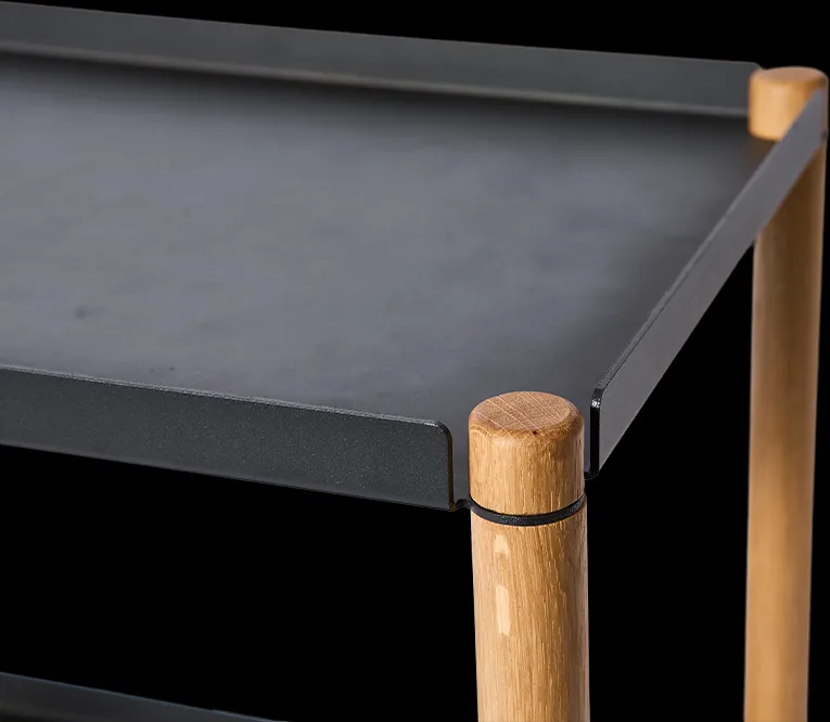 Tavolo Connect, Rovere oliato, metallo nero Andersen Furniture