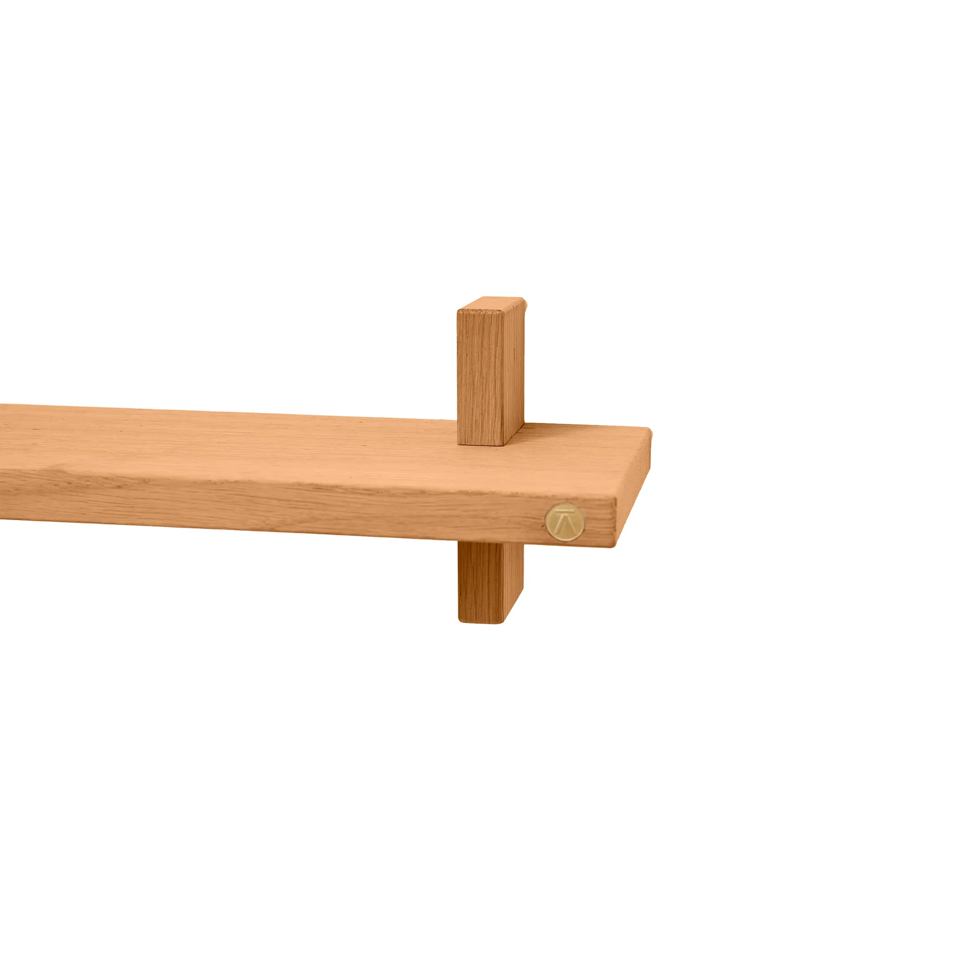 Treat mensola singola, Rovere naturale oliato, 50×12×11,2 cm Andersen Furniture