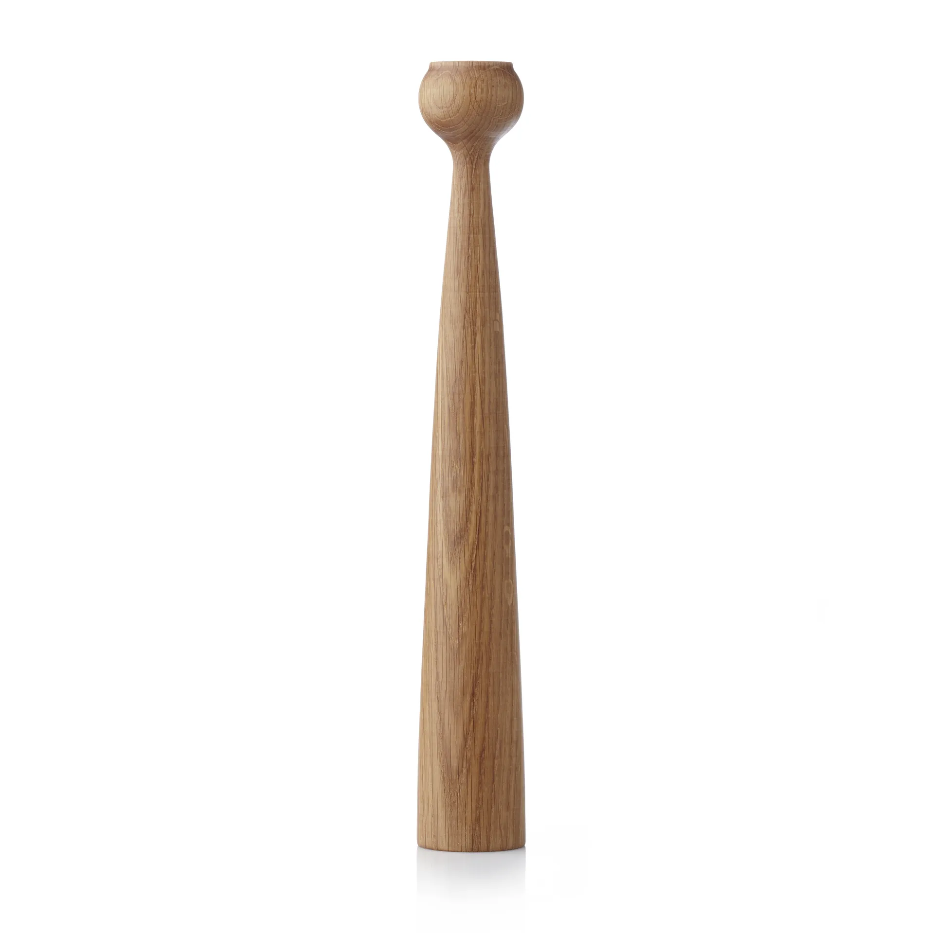 Candeliere Blossom Tulip 33,5 cm, Oiled oak Applicata