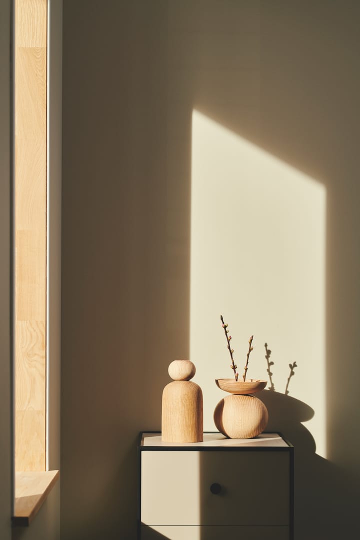 Vaso a ciotola Shape, Rovere Applicata
