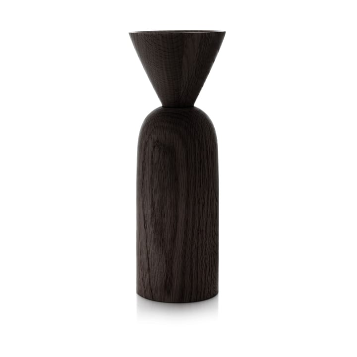 Vaso conico Shape - Rovere tinto nero - Applicata