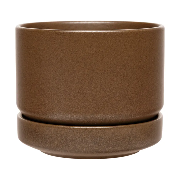 Arabia SN vaso - Opaco marrone, 11 cm - Arabia
