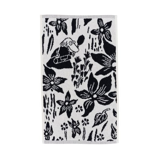 Asciugamano Mumin 30x50 cm - Giglio nero, bianco - Arabia