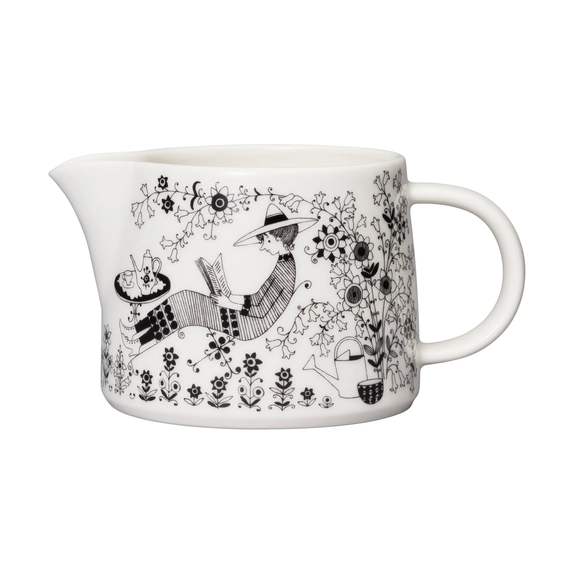 Caraffa Emilia 35 cl, Bianco, nero Arabia