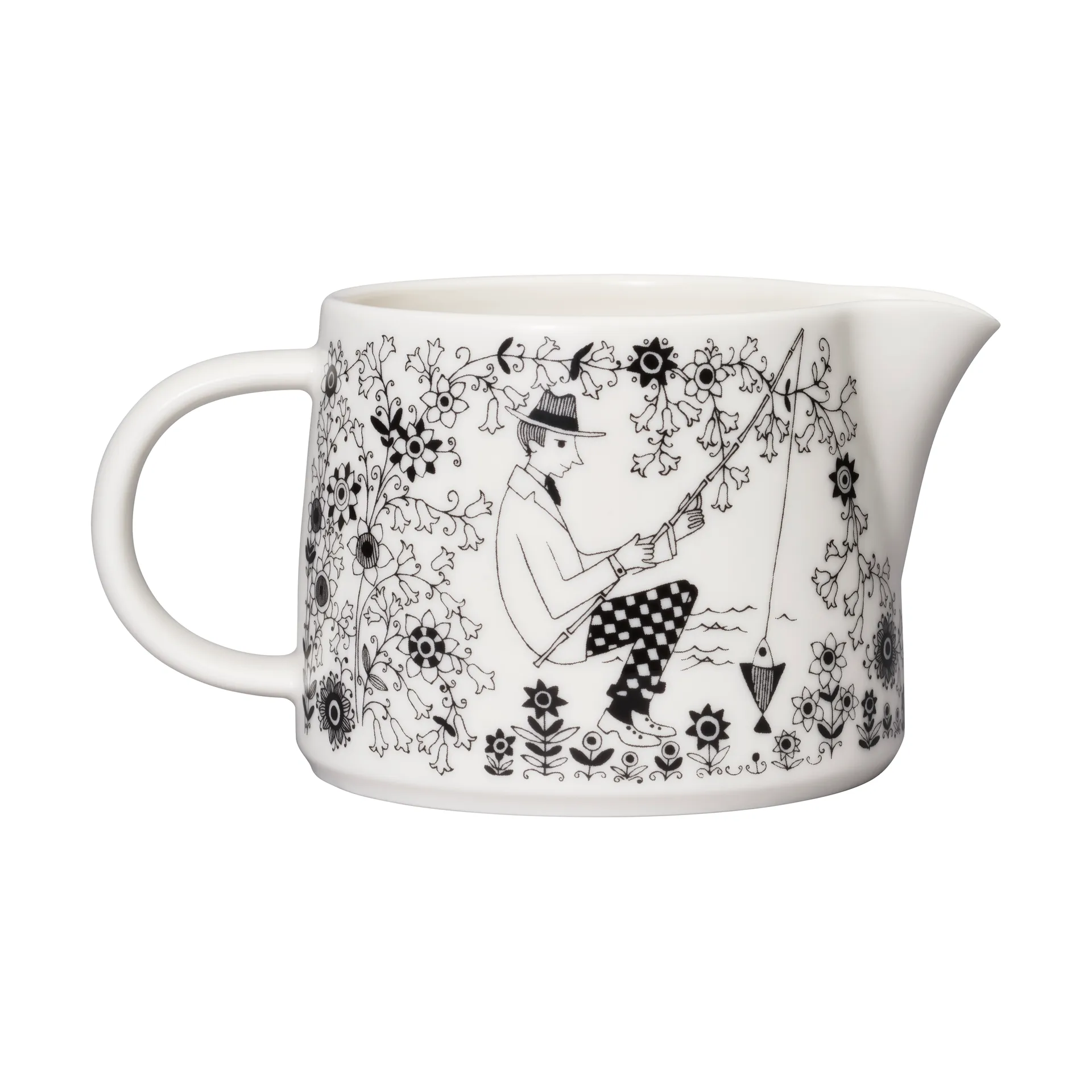 Caraffa Emilia 35 cl, Bianco, nero Arabia