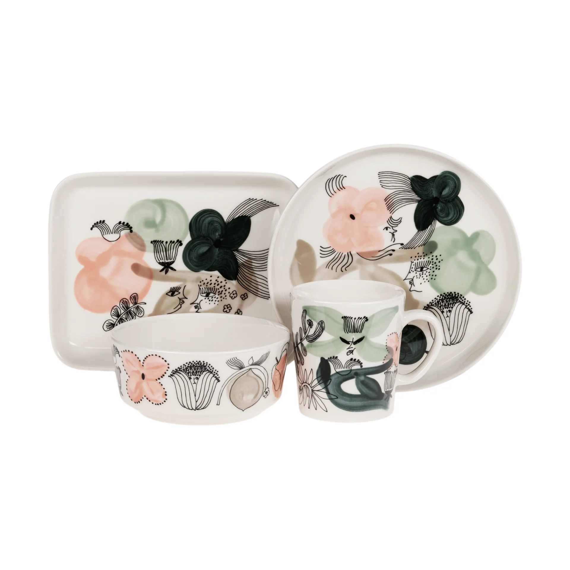 Ciotola Kukkamaa Ø13 cm, Verde Arabia