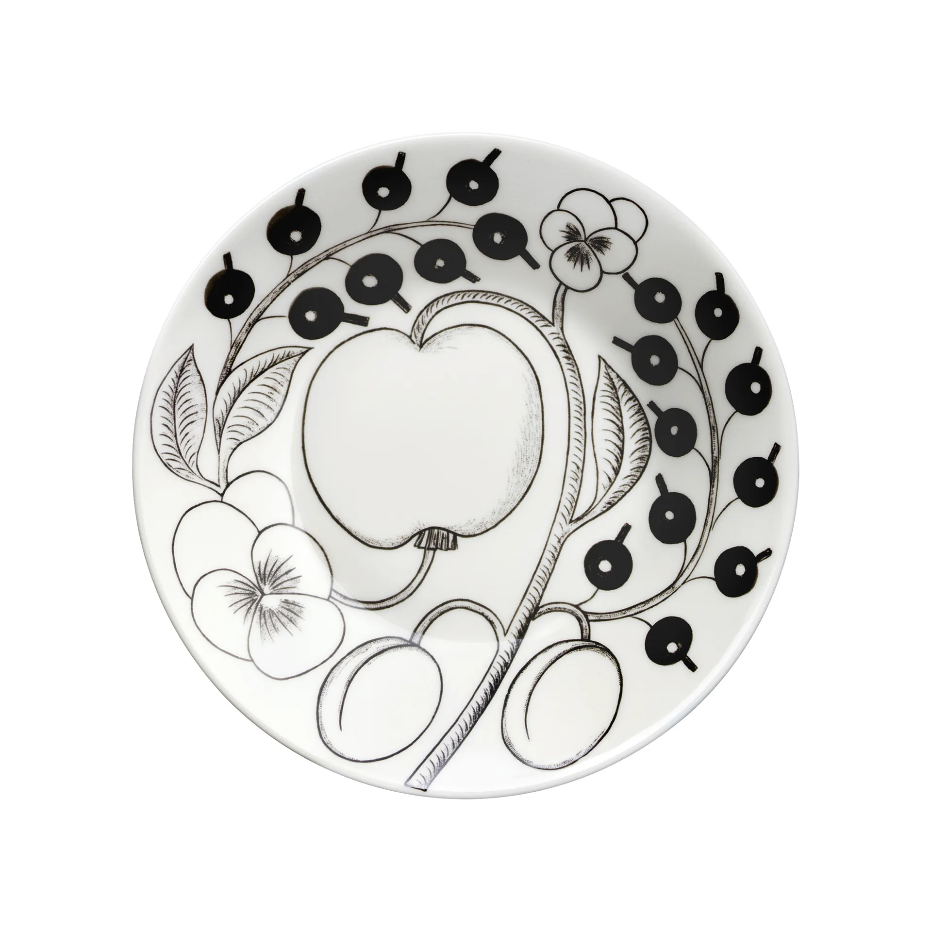 Piattino Paratiisi Ø 14 cm per tazza da tè 18 cl, Nero Arabia