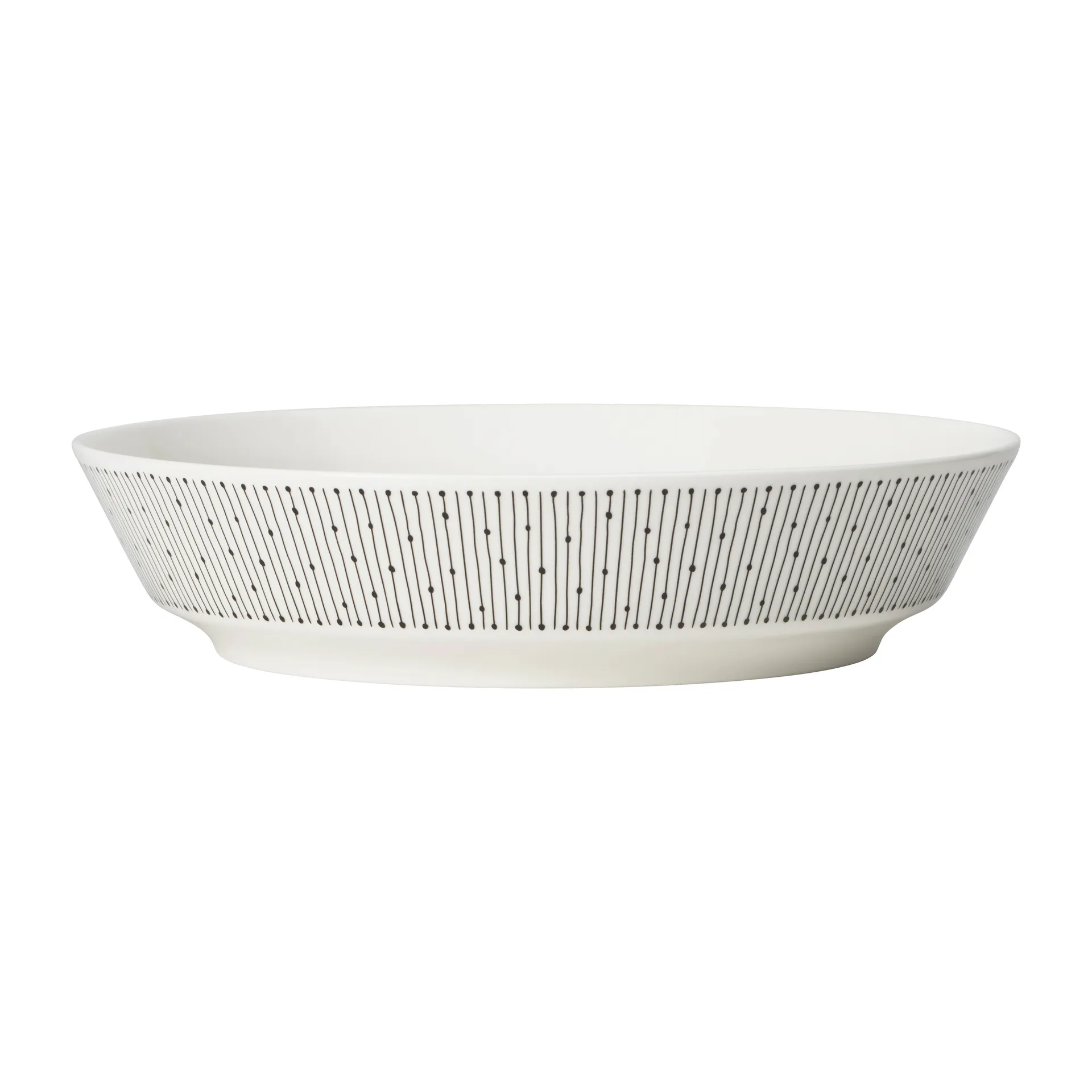 Piatto fondo Mainio Sarastus Ø 23 cm, Nero-bianco Arabia