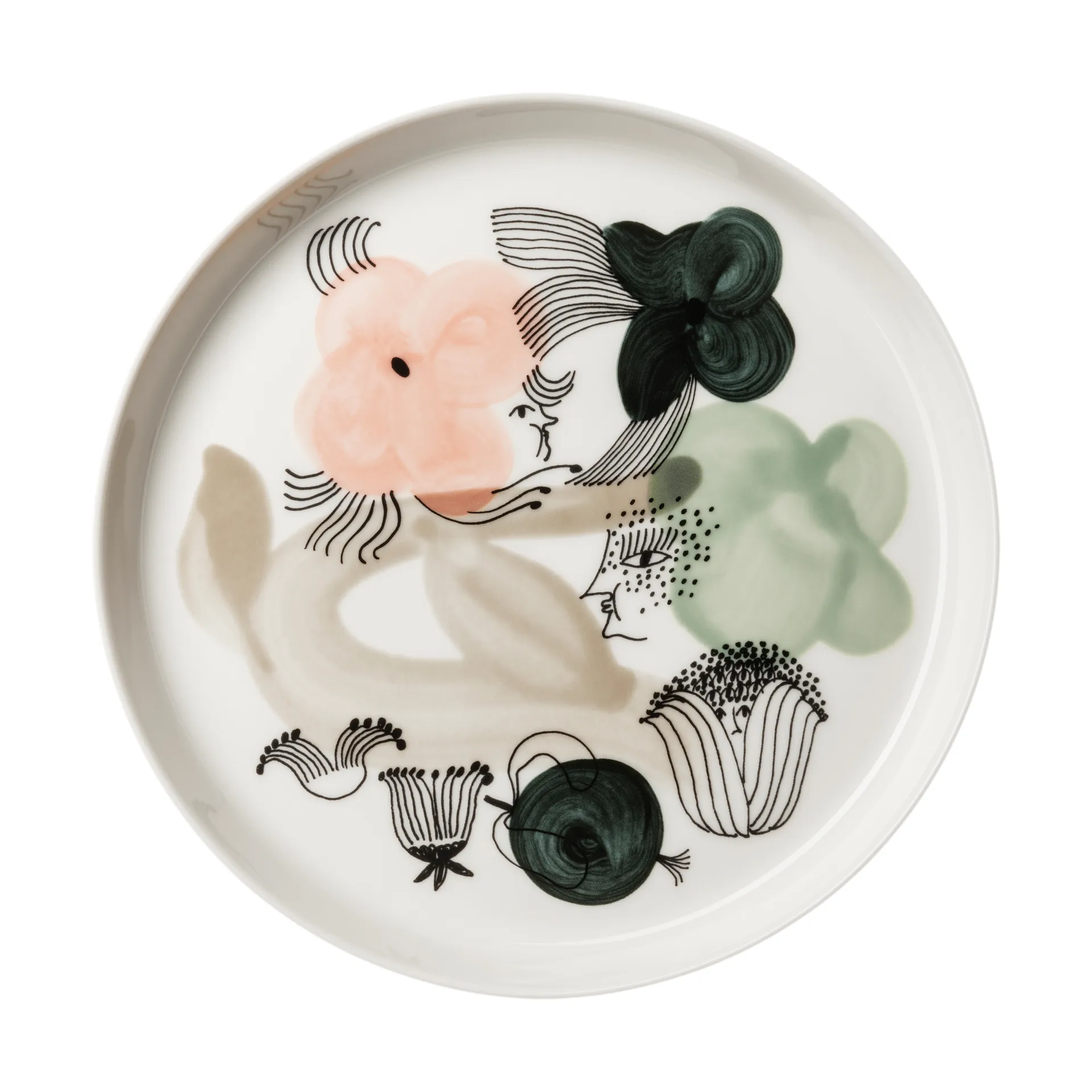 Piatto Kukkamaa Ø18,8 cm, Verde Arabia