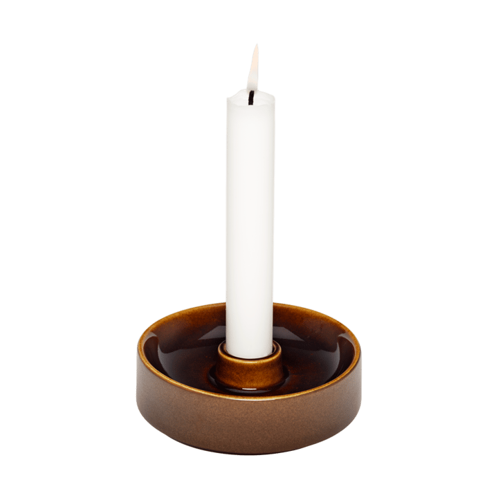Portacandela Kirnu Ø11x3,5 cm, Marrone Arabia