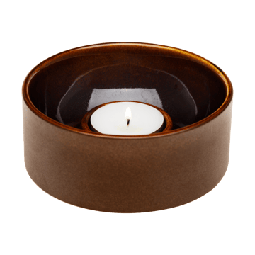 Portacandela Kirnu Ø11x5 cm - Marrone - Arabia