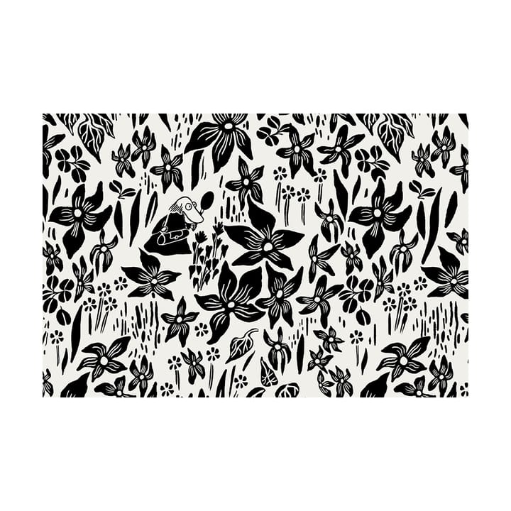 Set letto Mumin 150x210 cm - Giglio nero, bianco - Arabia