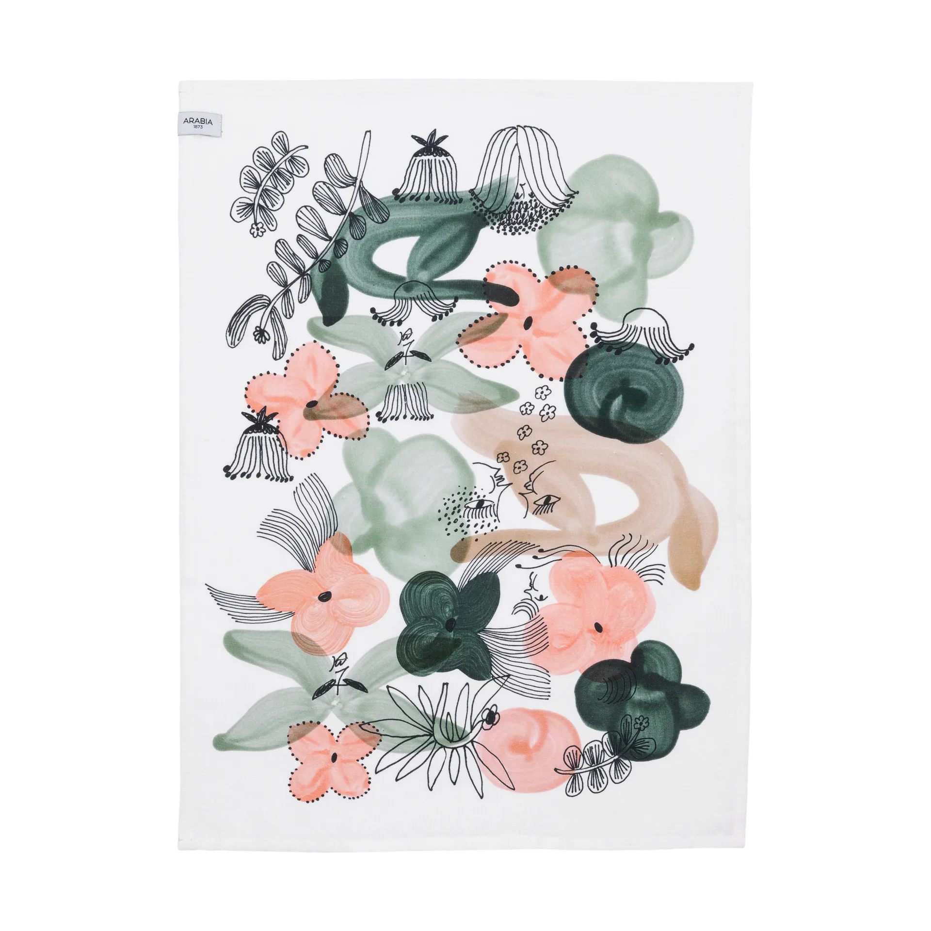 Strofinaccio cucina Kukkamaa 50x70 cm, Verde Arabia