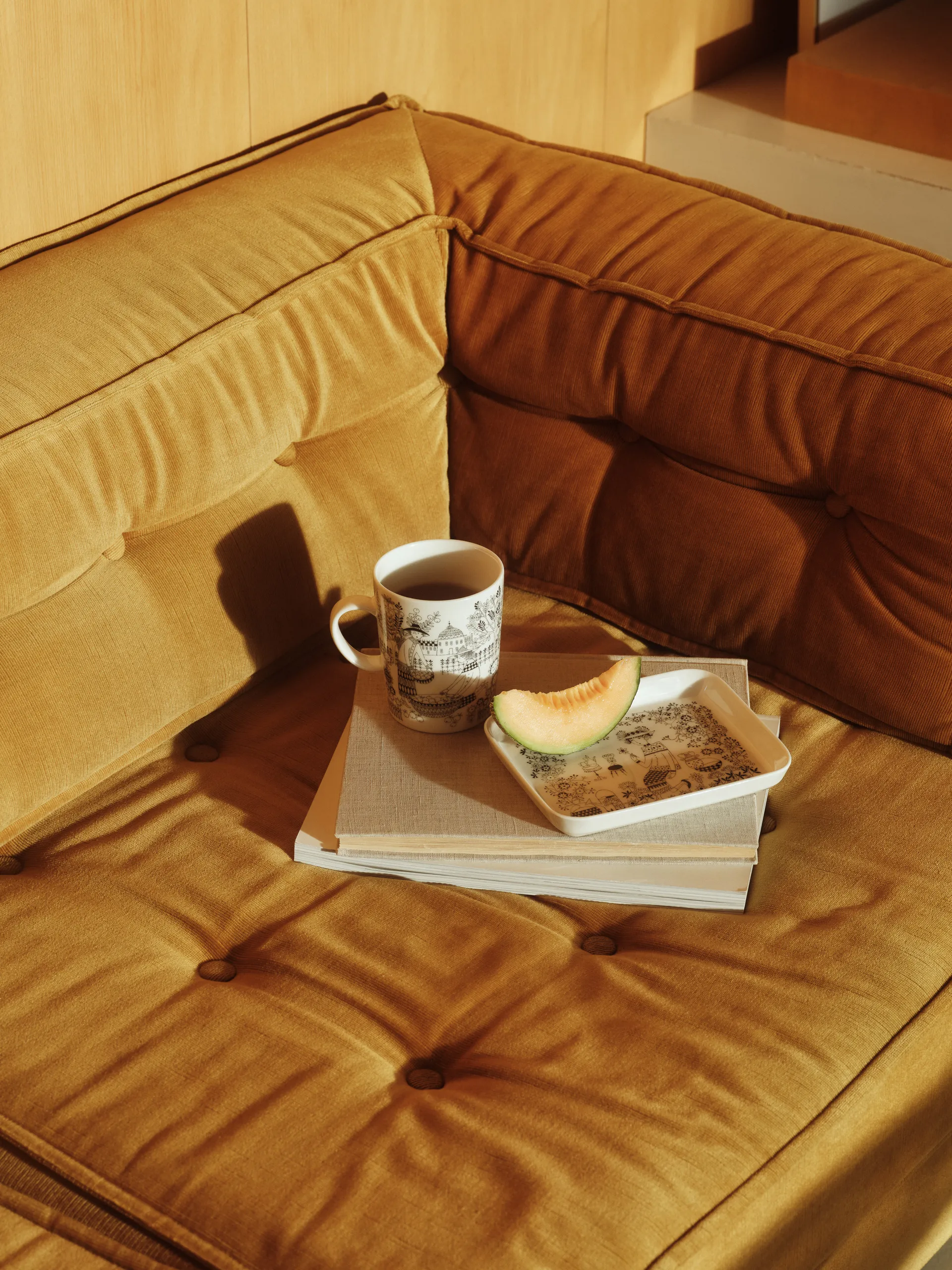 Tazza Emilia 50 cl, Bianco-nero Arabia