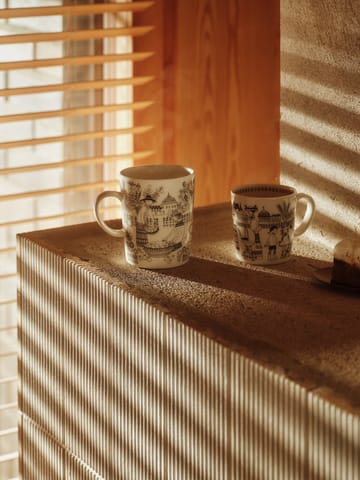 Tazza Emilia 50 cl - Bianco-nero - Arabia