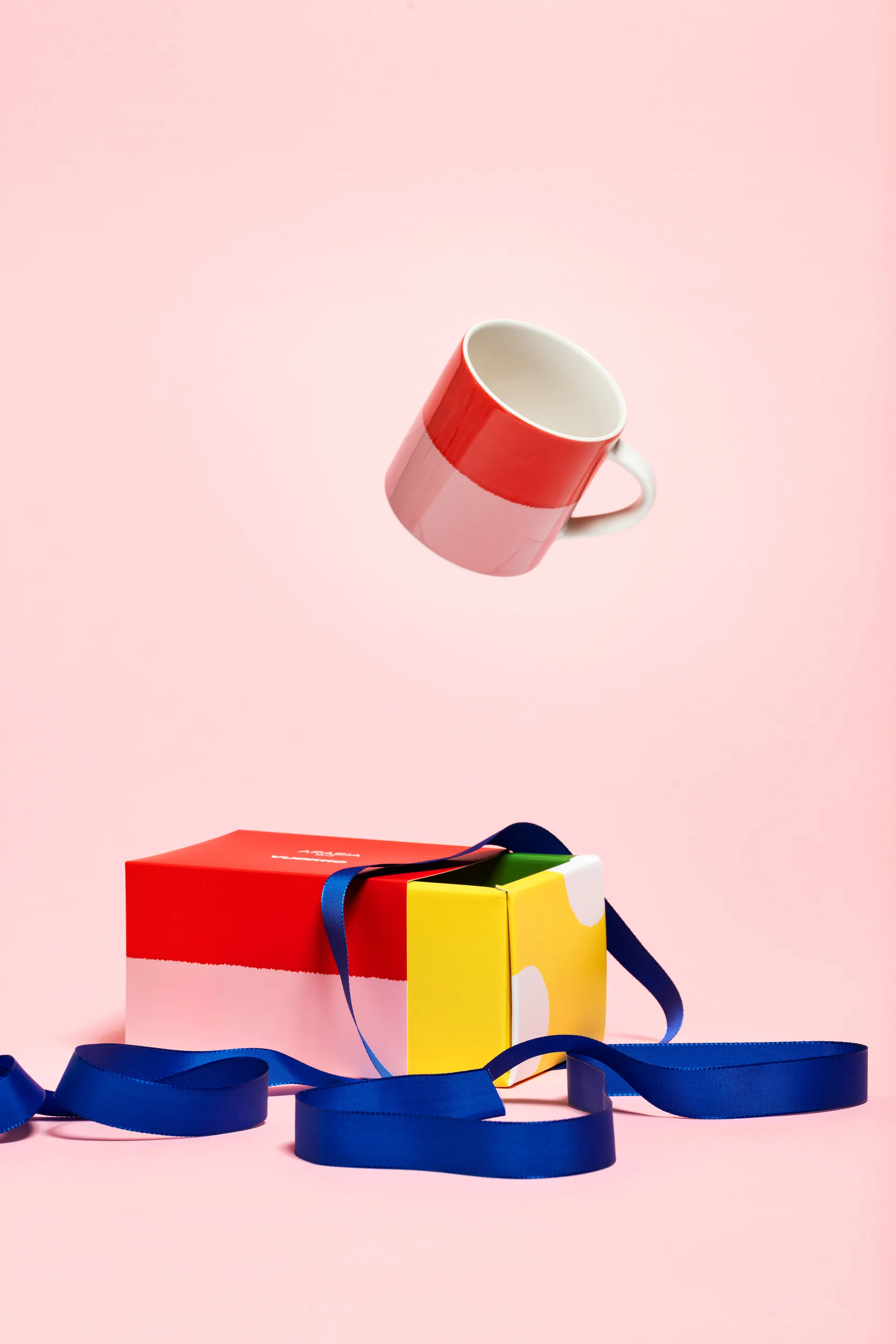 Tazza Vuokko 35 cl, 2-colore rosa-rosso Arabia