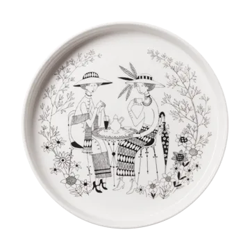 Teglia per crostata Emilia Ø28 cm - Bianco-nero - Arabia