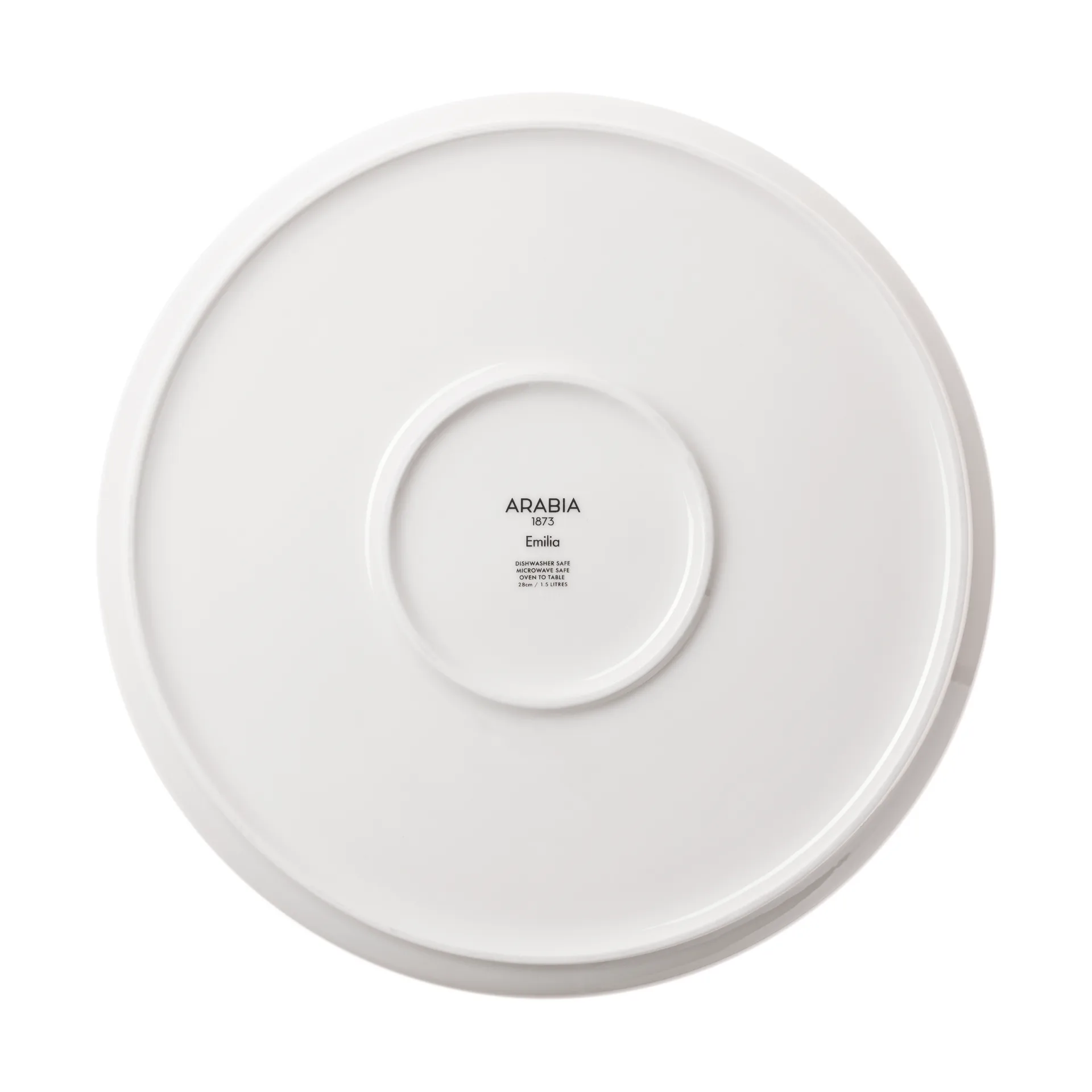 Teglia per crostata Emilia Ø28 cm, Bianco-nero Arabia