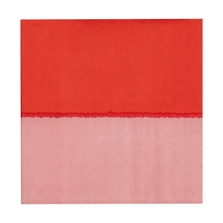 Tovaglioli di carta Vuokko 33x33 cm confezione da 20 - Pink-red - Arabia
