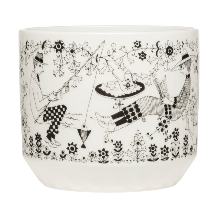 Vaso Emilia Ø14 cm - Bianco-nero - Arabia