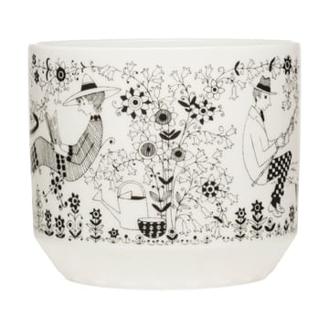 Vaso Emilia Ø14 cm - Bianco-nero - Arabia