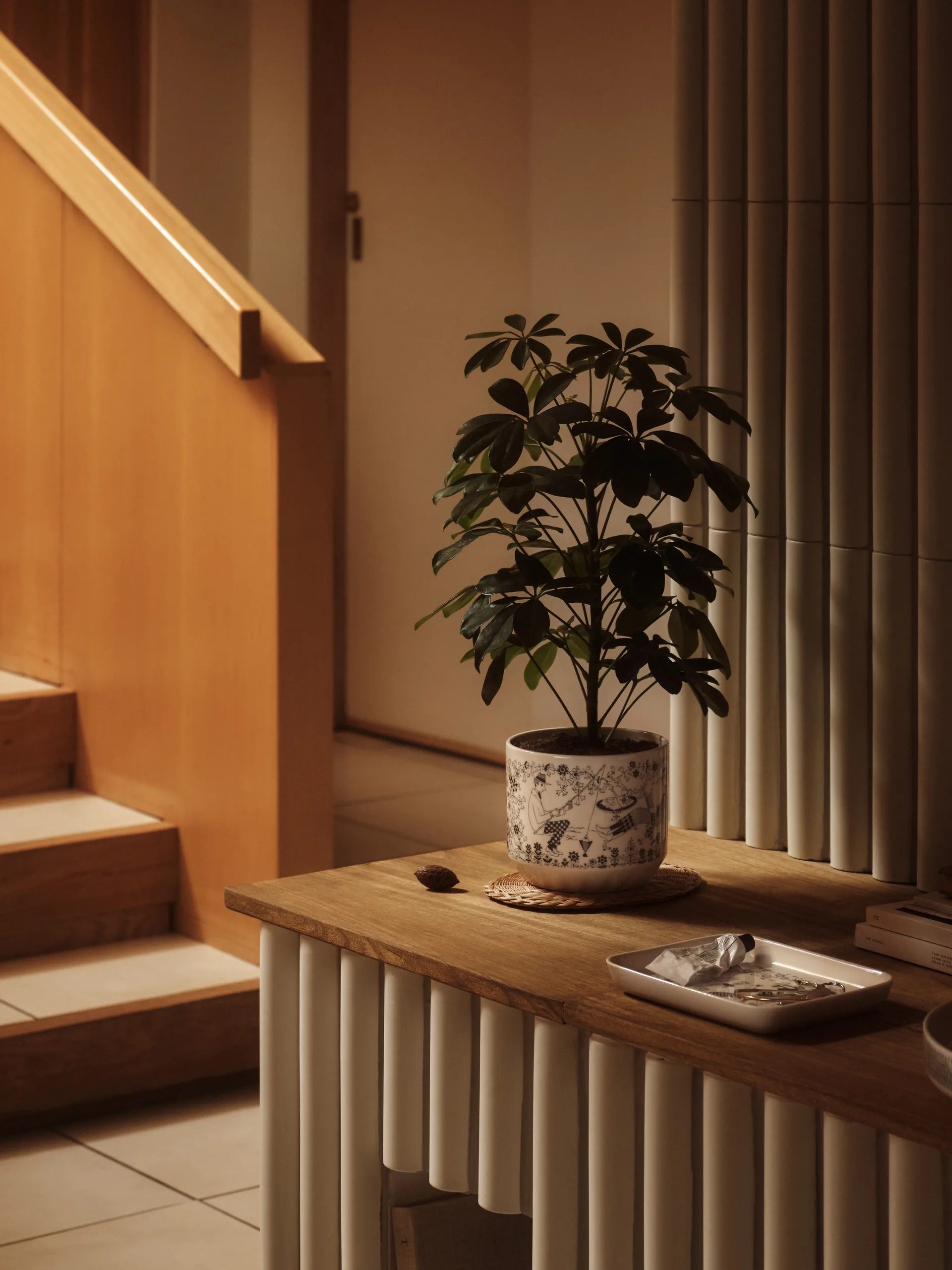 Vaso Emilia Ø14 cm, Bianco-nero Arabia