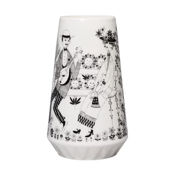 Vaso Emilia 19 cm - Bianco, nero - Arabia