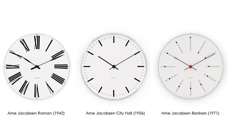 Orologio City Hall Arne Jacobsen, Ø 290 mm Arne Jacobsen Clocks