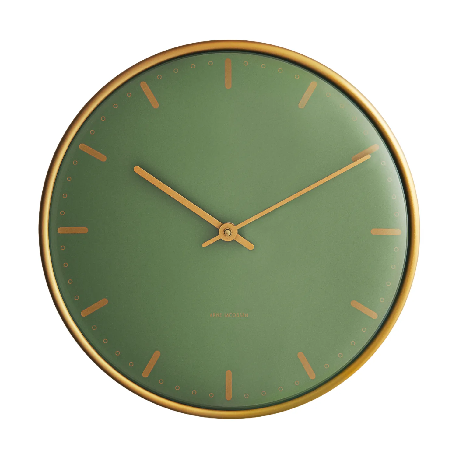 Orologio City Hall Arne Jacobsen, Verde, Ø21 cm Arne Jacobsen Clocks