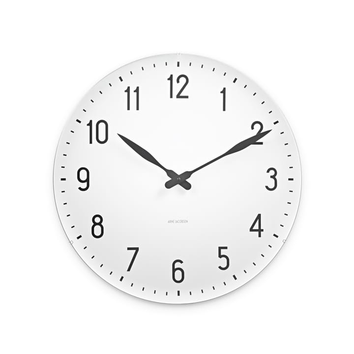 Orologio da parete AJ Station - Bianco, Ø 48 cm - Arne Jacobsen Clocks