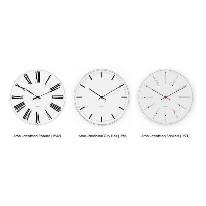 Orologio da parete Bankers Arne Jacobsen - Ø 290 mm - Arne Jacobsen Clocks