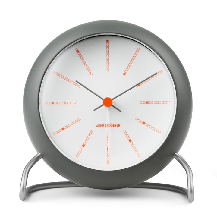 Orologio da tavolo AJ Bankers Ø 11 cm - Grigio scuro - Arne Jacobsen Clocks