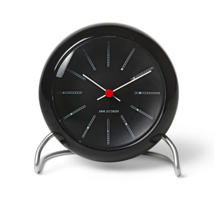 Orologio da tavolo AJ Bankers - Nero - Arne Jacobsen Clocks