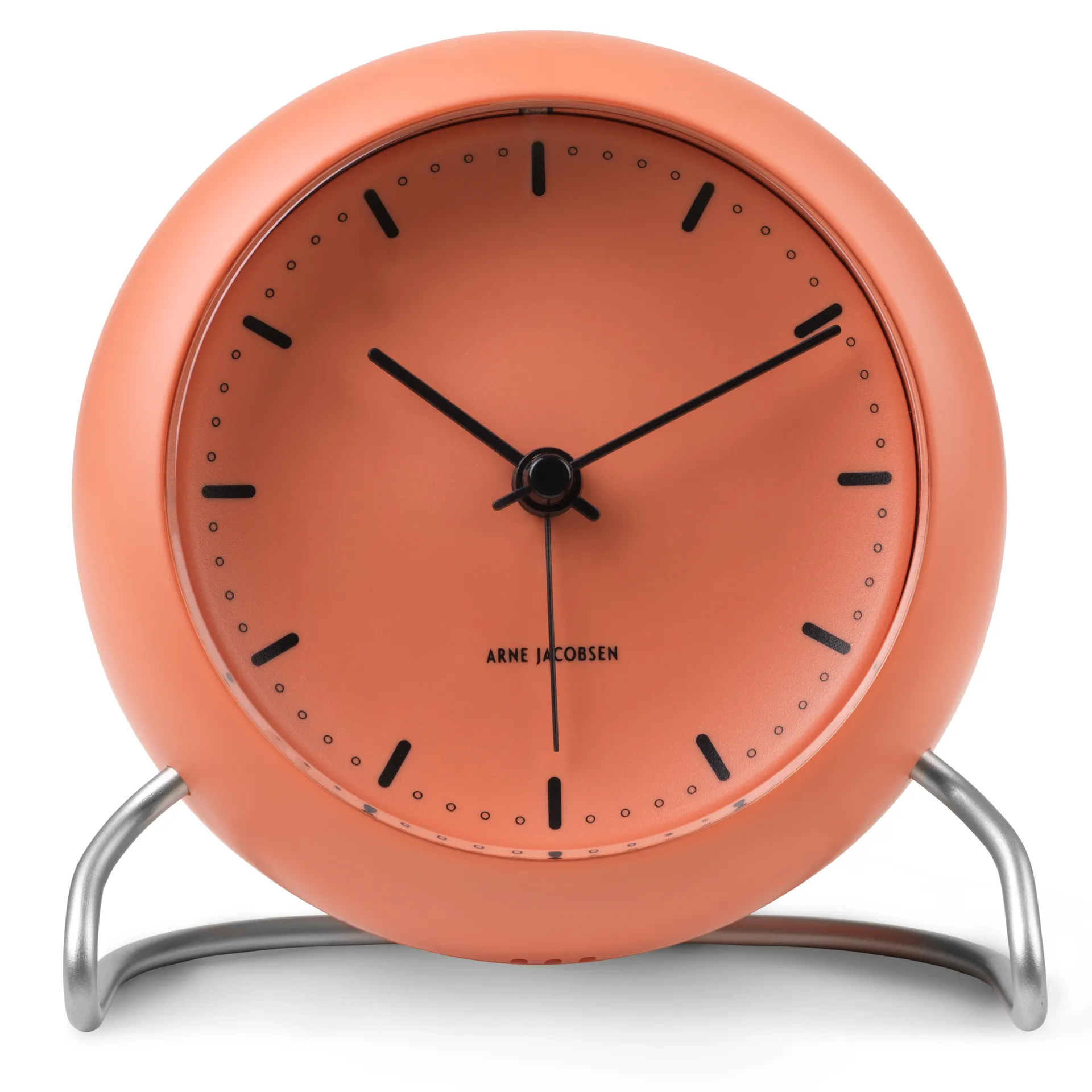 Orologio da tavolo AJ City Hall, pale orange Arne Jacobsen Clocks