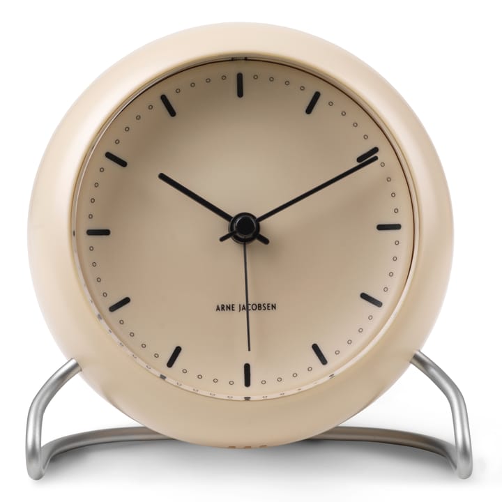 Orologio da tavolo AJ City Hall - sandy beige - Arne Jacobsen Clocks