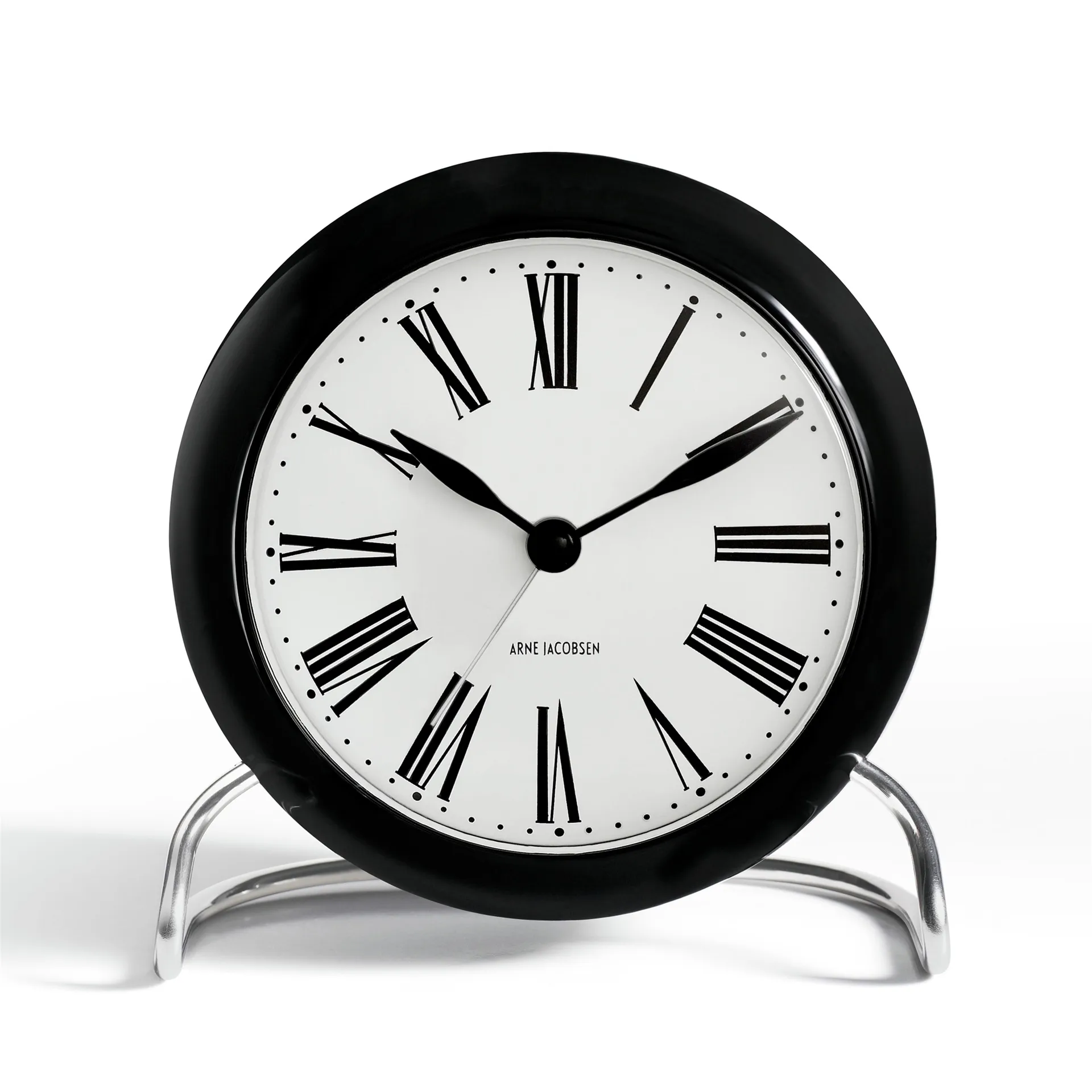 Orologio da tavolo AJ Roman, nero Arne Jacobsen Clocks
