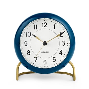 Orologio da tavolo AJ Station blu petrolio - petrol blue - Arne Jacobsen Clocks