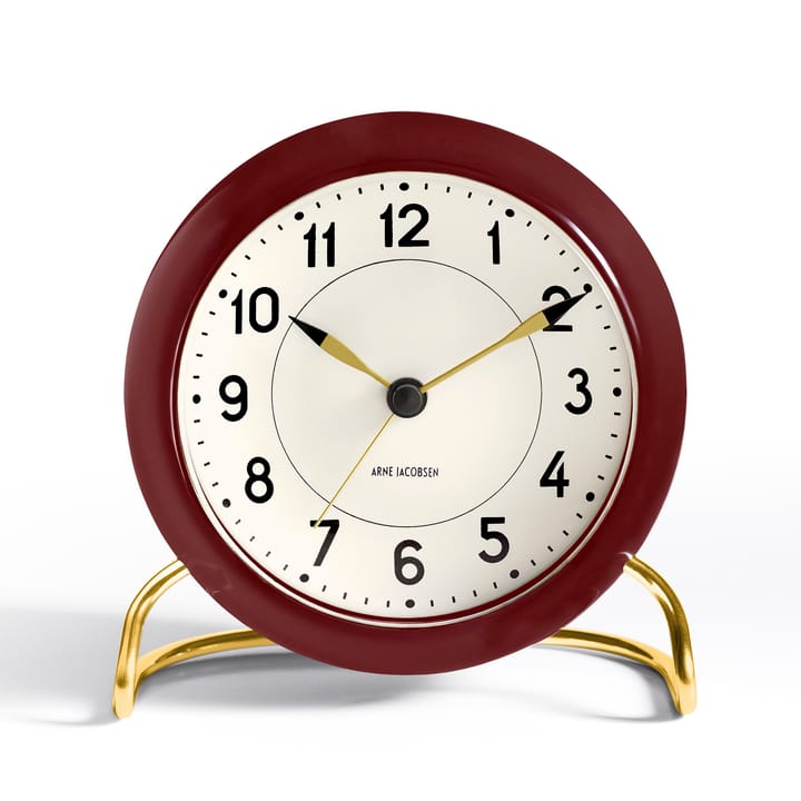Orologio da tavolo AJ Station bordeaux - burgundy - Arne Jacobsen Clocks