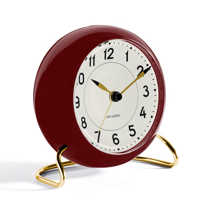 Orologio da tavolo AJ Station bordeaux - burgundy - Arne Jacobsen Clocks