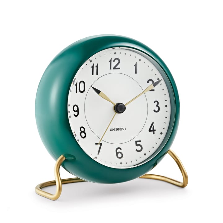 Orologio da tavolo AJ Station verde - verde - Arne Jacobsen Clocks