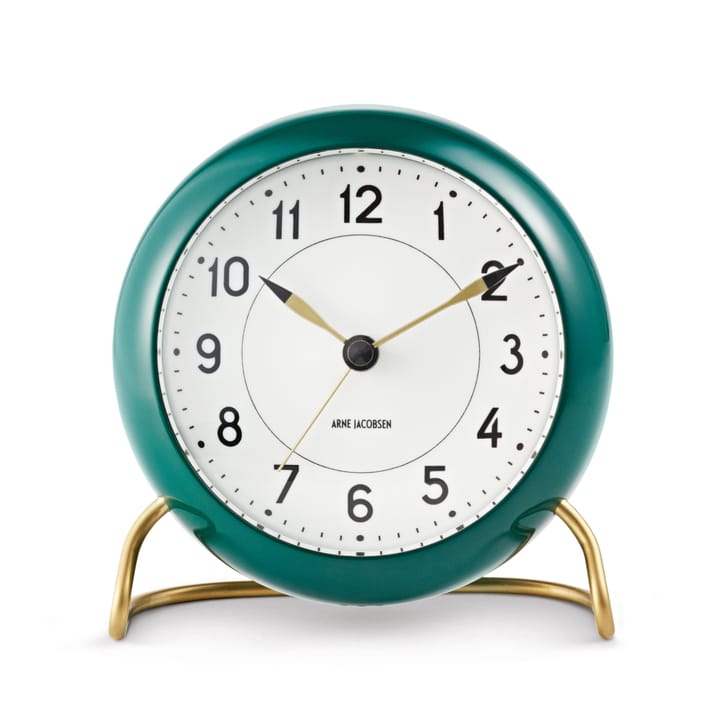 Orologio da tavolo AJ Station verde - verde - Arne Jacobsen Clocks