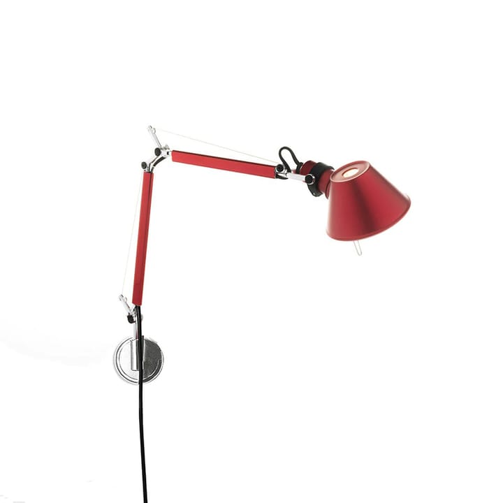 Applique da parete Tolomeo Micro - Anodized red - Artemide