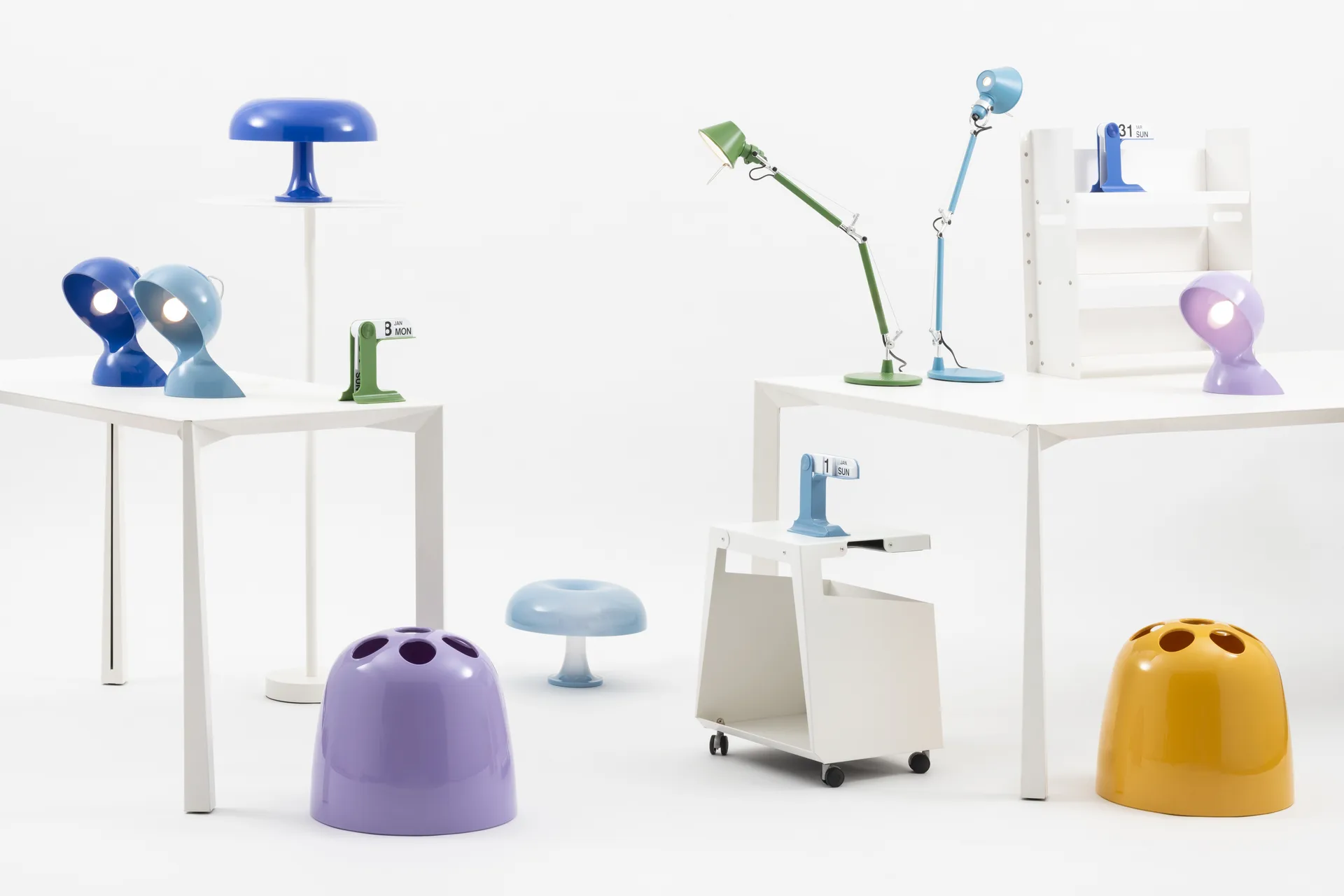 Calendario perpetuo Timor, Azzurro chiaro Artemide