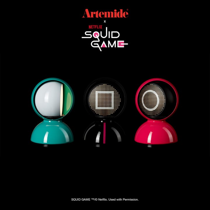 Eclisse x Squid Game lampada da tavolo Edizione Speciale, Guard rosa Artemide