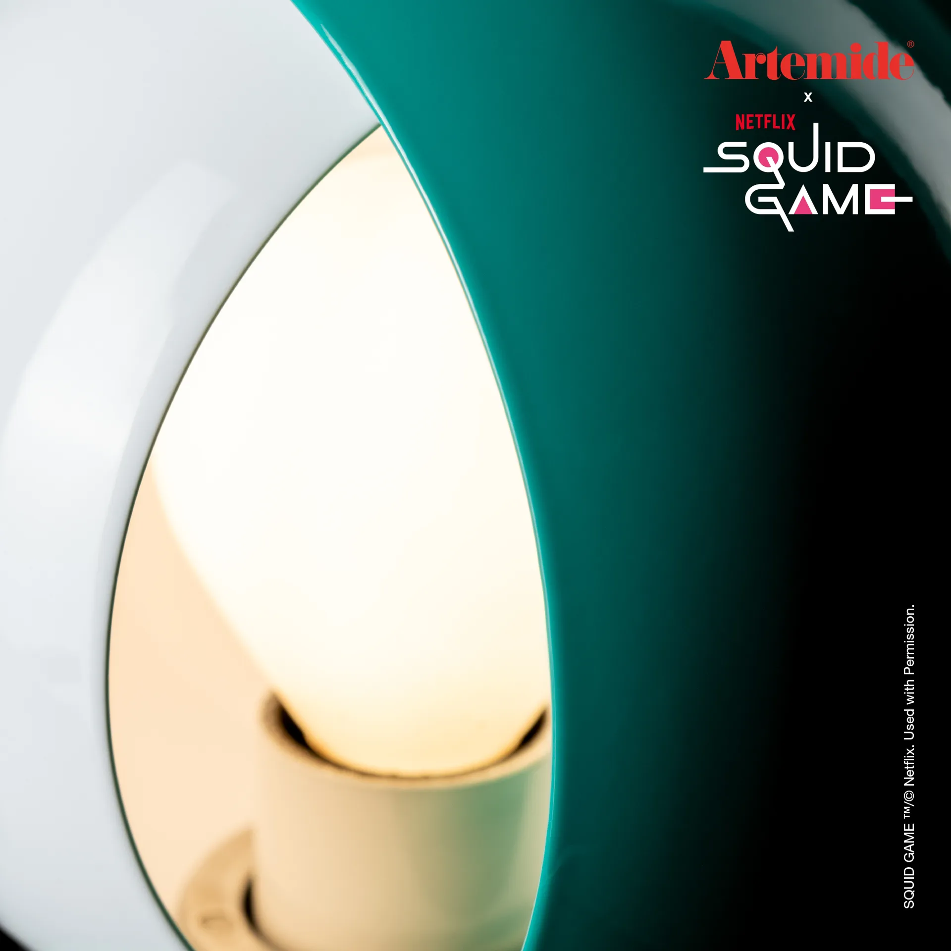 Eclisse x Squid Game lampada da tavolo Edizione Speciale, Player Artemide