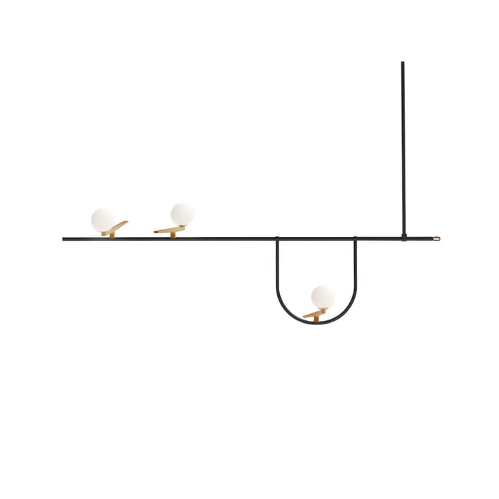 Lampada a soffitto Yanzi S1 - Black-brass - Artemide