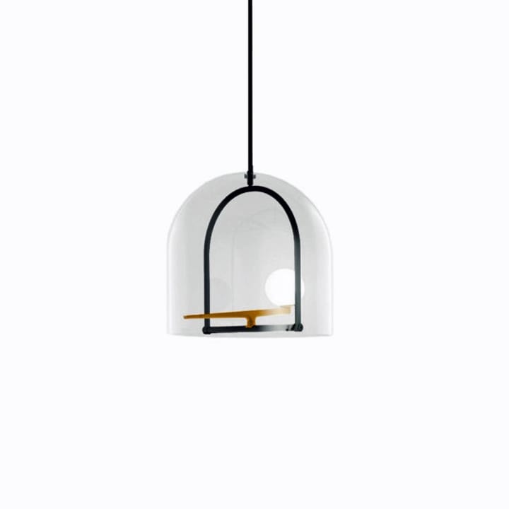 Lampada a sospensione Yanzi S - Black-brass - Artemide