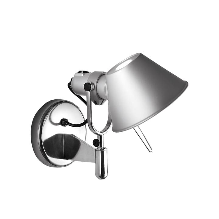 Lampada da parete Tolomeo Faretto - Aluminium (med på/avknapp) - Artemide